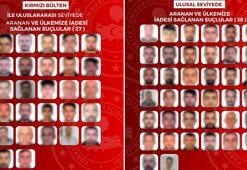 27'si kırmızı bültenle aranan 65 suçlu yurda getirildi