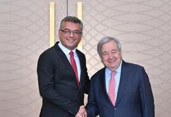KKTC Cumhurbaşkanı Erhürman, BM Genel Sekreteri Guterres ile bir araya geldi