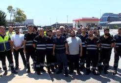 Pendik'te maaşlarını alamadığını belirten İETT çalışanlarından eylem