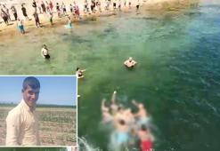 Denizde dronla yeri belirlenip kurtarılan genç, hastanede hayatını kaybetti