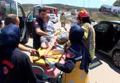 Pendik’te iki otomobilin karıştığı kazada 1'i çocuk 2 kişi yaralandı