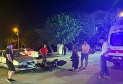 Otomobil ile motosiklet çarpıştı: 2 yaralı
