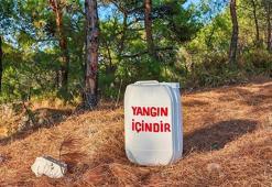 Ayvalık'ta orman yangınlarına karşı 'su bidonlu' önlem