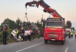 Samsun’da özel halk otobüsü şarampole devrildi: 21 yaralı