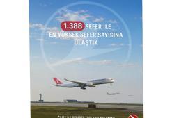 THY'den ağustos ayı uçuş rekoru