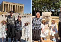 34 yıl sonra tüp bebek tedavisiyle dünyaya gelen ikiz kızlarıyla Anıtkabir’i ziyaret ettiler
