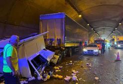 İstanbul-İzmir Otoyolu tünelinde kaza: 2 yaralı