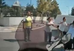 Sancaktepe’de kadınlar arasındaki saç saça kavga kamerada