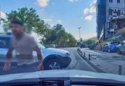 Eyüpsultan'da trafikte tartıştığı sürücünün önünü kesti: 'Canım burnumda, kafanı keserim'