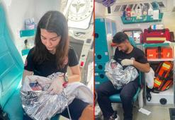 7'nci çocuğunu ambulansta dünyaya getirdi
