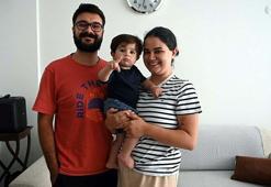 Almanya'ya gen tedavisi gören SMA'lı Teoman bebek döndü