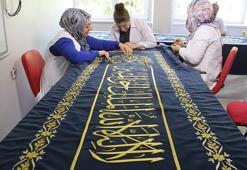 3'üncü Selim'in türbesinin örtüsü, Diyarbakır'da ilmek ilmek işleniyor