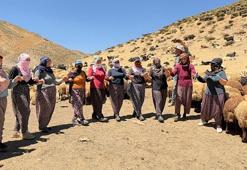 Yaylada süt sağımı sonrası halay çekerek stres atıyorlar