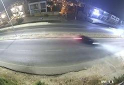 Bodrum'da otomobilin takla attığı kaza kamerada: 2 yaralı