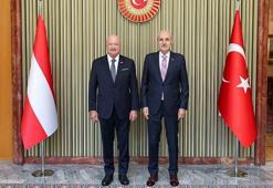 TBMM Başkanı Kurtulmuş, Avusturya Federal Şansölyesi Stocker ile bir araya geldi