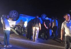 Sivas'ta minibüs devrildi: 7 yaralı