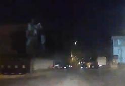 İstanbul'da gök taşının düşme anı kamerada