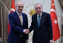 Cumhurbaşkanı Erdoğan, TBMM Başkanı Kurtulmuş'u kabul etti