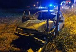 Çorum'da kazada yaralanan sürücü 2.86 promil alkollü çıktı