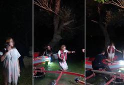 Irmaktaki adacıkta mahsur kaldı, kendisini kurtaran ekiplerden özür diledi