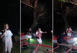 Irmaktaki adacıkta mahsur kaldı, kendisini kurtaran ekiplerden özür diledi