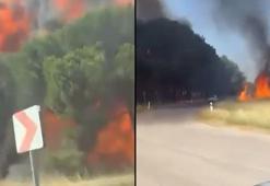 Yalova'da F16'nın kaza kırıma uğradığı anlara ilişkin yeni görüntüler ortaya çıktı
