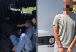 Edirne’de durdurulan araçta 12 kaçak göçmen yakalandı