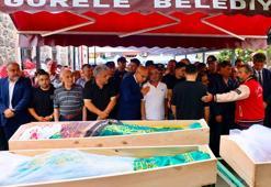 Piknik sırasında derede akıntıya kapılıp ölen anne ve 2 kızı, toprağa verildi