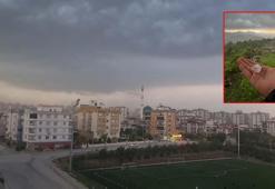 Osmaniye’de 32 derece sıcakta sağanak, dolu ve fırtına