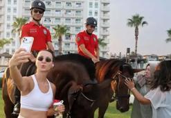 Sıcaklıklar arttı, atlı polislerin mesai saatleri değişti