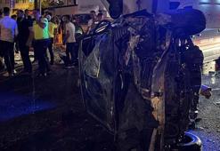 Bursa'da kavşakta 3 otomobil çarpıştı: 1'i ağır, 5 yaralı