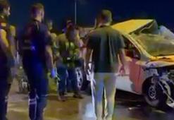 Bursa'da otomobil refüje çarptı: 1 ölü, 1 ağır yaralı