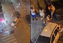 Bahçelievler’de iki grup arasında bıçaklı kavga; aracın üzerinde dövdüler