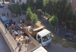 Anne ve oğlunun site içinde biriktirdiği 4 kamyon çöp temizlendi