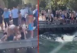 Beşiktaş’ta denizde boğulma tehlikesi geçiren Azerbaycanlı turisti vatandaşlar kurtardı