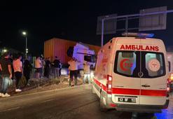 Refüje çıkan TIR’ın sürücüsü yaralandı