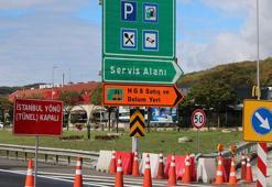 Anadolu Otoyolu'nun İstanbul istikametinde yol çalışması