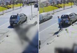 Sultangazi'de işçinin 3'üncü kattan düştüğü anlar kamerada