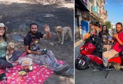 Tek motosiklet ve 2 köpekle 28 aydır karış karış Türkiye'yi geziyorlar