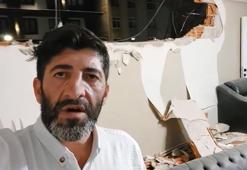 Avcılar’da koltukta uzandığı sırada iş makinesi dairenin duvarını yıktı