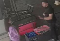 Spor salonunda kadına şiddet kamerada