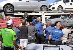 Denizli'de çekici ile kamyonet çarpıştı; 2 yaralı