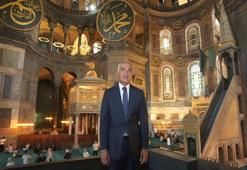 Bakan Ersoy, Ayasofya'daki restorasyon çalışmalarını inceledi