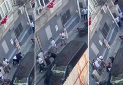 Şişli’de motosiklet sürücüsünün bıçaklandığı yol verme kavgası kamerada