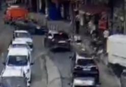 Beykoz’da otomobilin kaldırımdaki yayaların arasına daldığı kaza kamerada: 5 yaralı