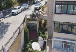 Şile'de üzerinden yol geçen 8 daireli bina havadan görüntülendi