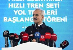 Bakan Uraloğlu: Milli elektrikli hızlı trenimiz saatte 250 kilometre hıza ulaştı