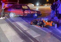 Bursa'da otomobil ile motosiklet çarpıştı: 2 yaralı