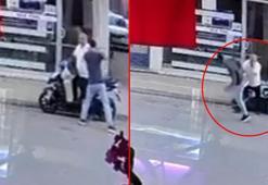 Esnafı bıçakla yaraladı, 'oyun bitti' deyip teslim oldu; saldırı kamerada
