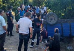 Fındık işçilerini taşıyan traktör devrildi: 18 yaralı